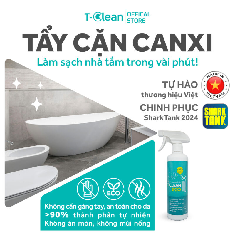 Xịt đa năng làm sạch nhà tắm T-Clean Eco